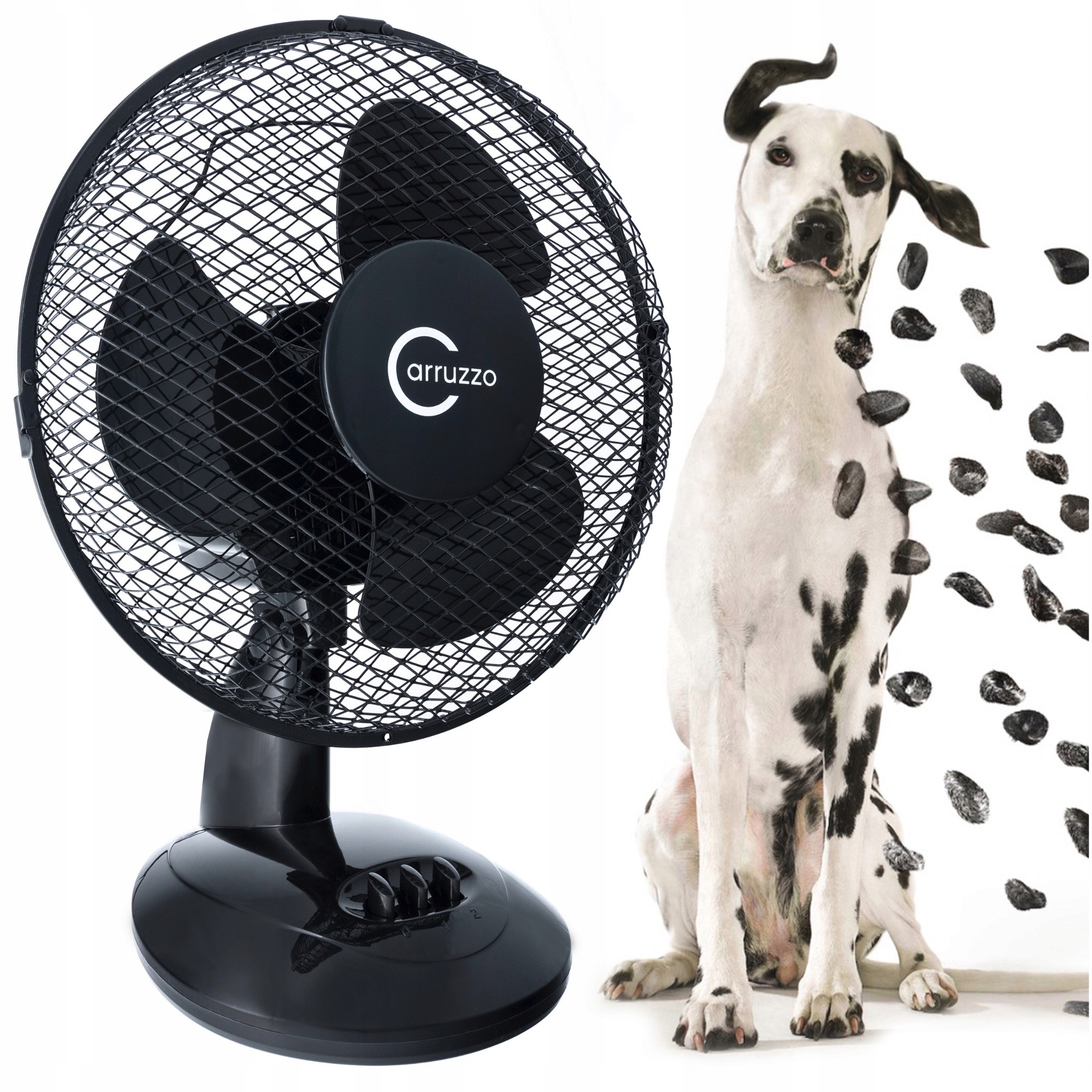 Stolný ventilátor Carruzzo Stolný ventilátor čierny
